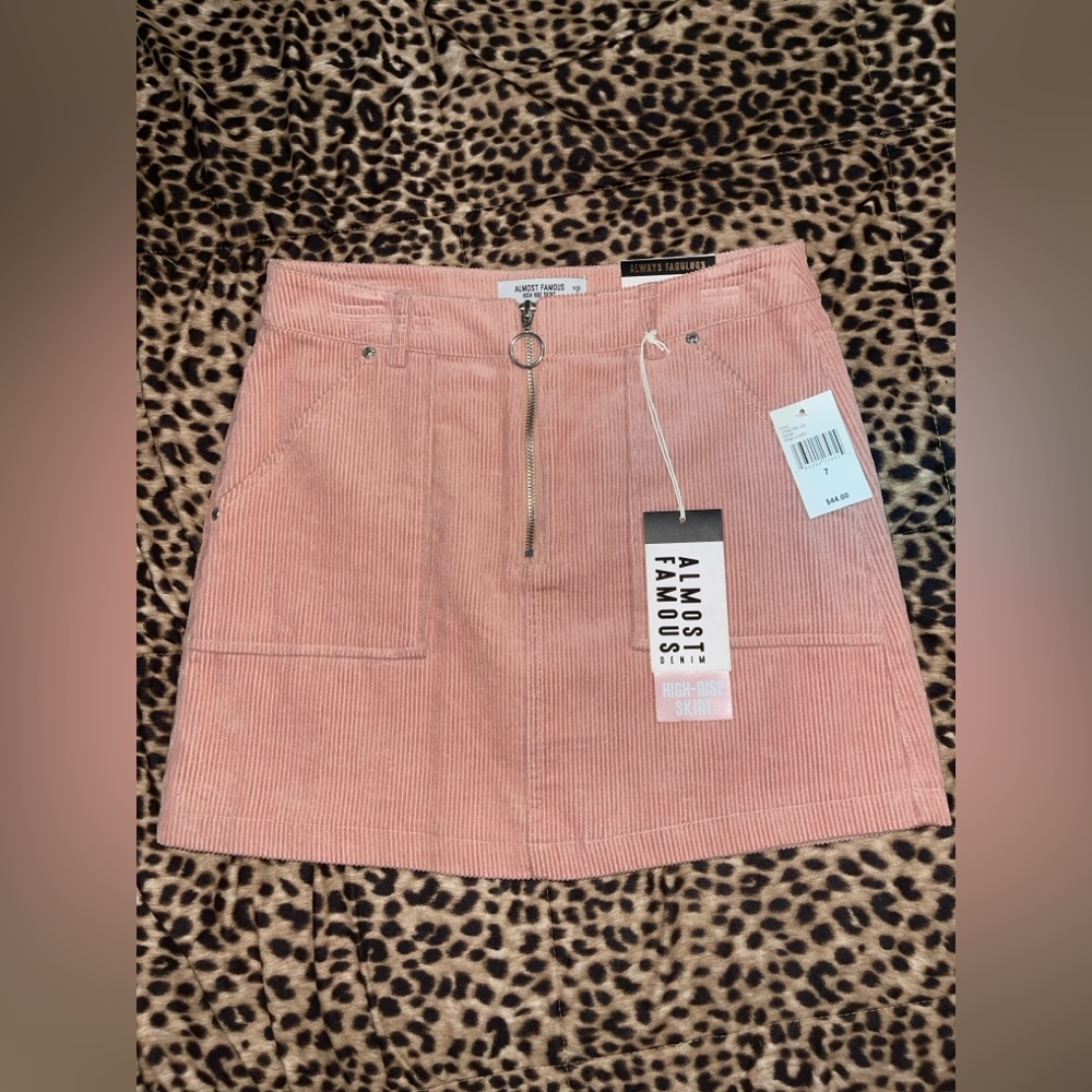 Almost Famous Blush Mini Skirt